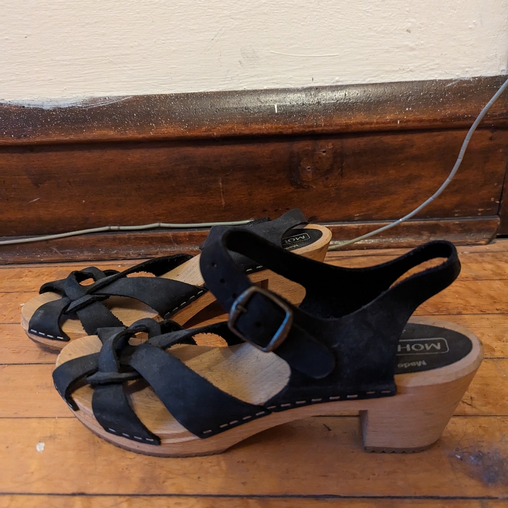 Swedish hasbeen wooden soled sandals